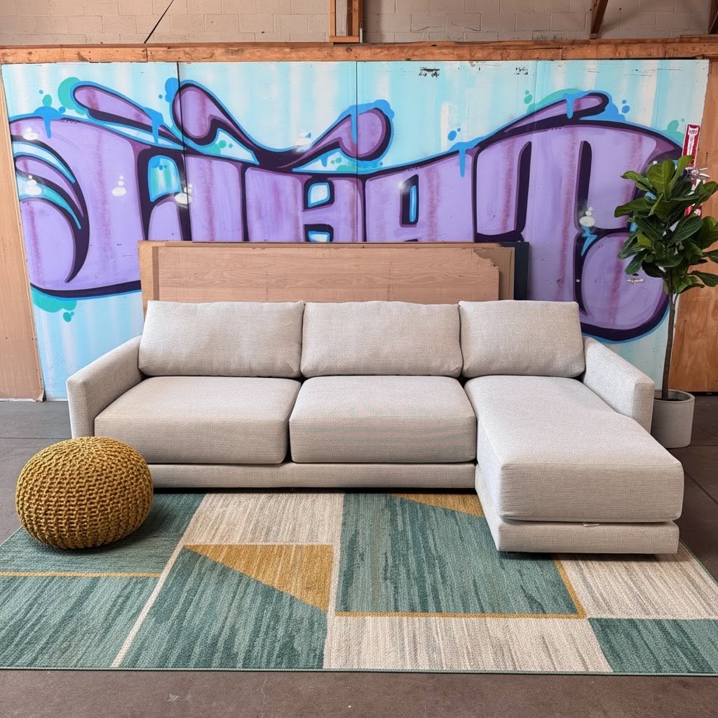 CRATE AND BARREL GATHER SECTIONAL