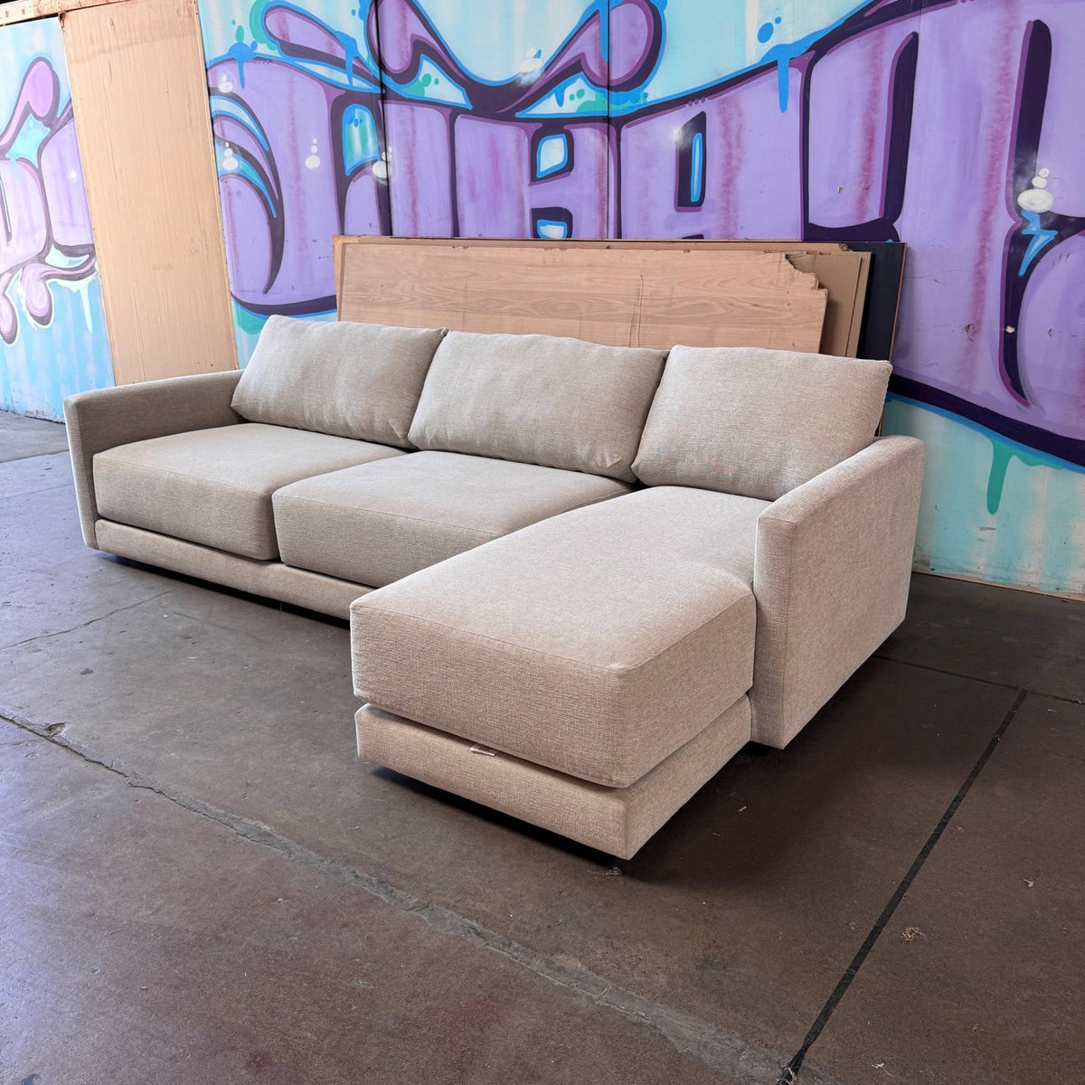 CRATE AND BARREL GATHER SECTIONAL