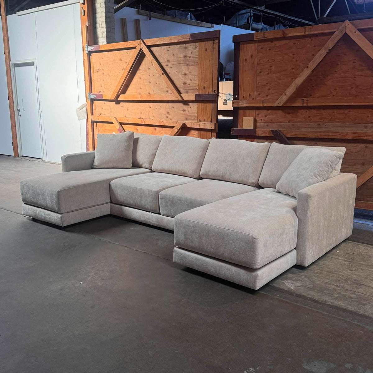 CRATE AND BARREL GATHER U-SHAPE