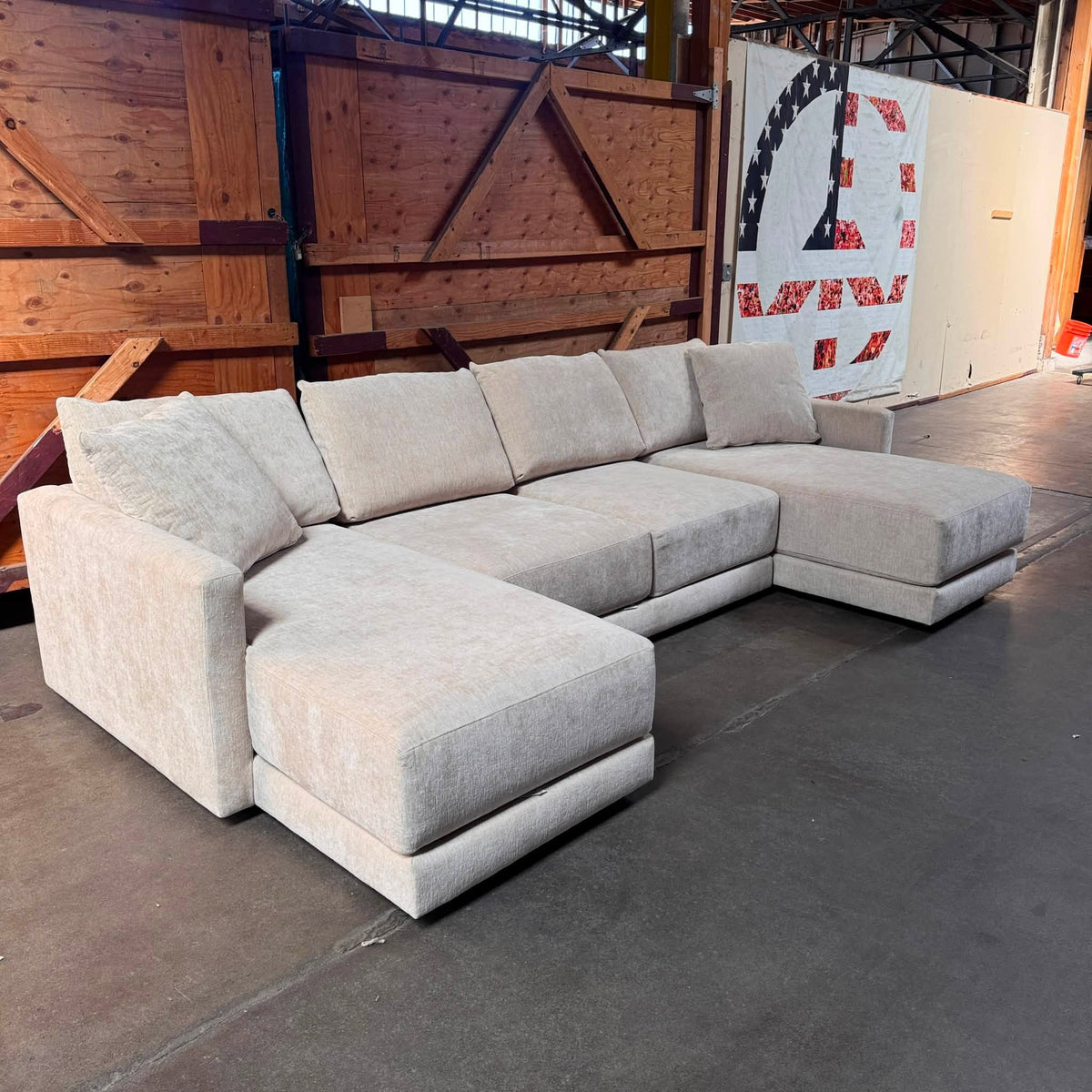 CRATE AND BARREL GATHER U-SHAPE