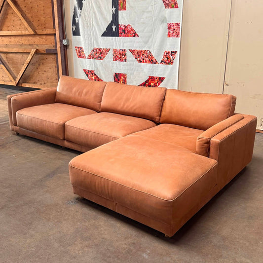 ASHLEY SIGNATURE LUXE LEATHER SECTIONAL
