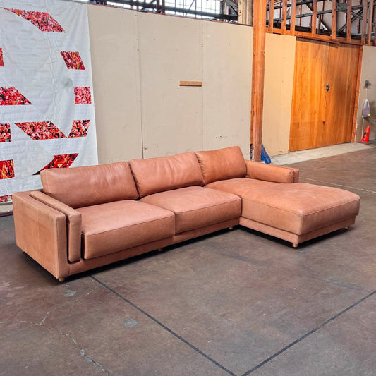 ASHLEY SIGNATURE LUXE LEATHER SECTIONAL